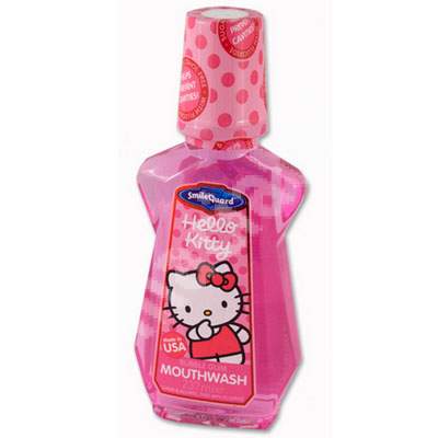 Apa de gura Hello Kitty, +6 ani, 237 ml, Smile Guard