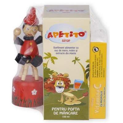 Apetito Sirop, Vitamina C si jucarie, 150 ml, Bioeel