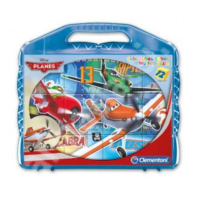 Puzzle Avioane Disney, 12 cuburi , CL41172, Clementoni