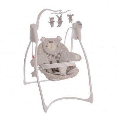 Balansoar Lovin'Hug Bear & Friends cu conectare la priza, 0-9Kg, Graco