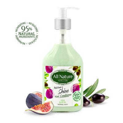 Balsam de par hidratant cu smochine si ulei de masline, 265 ml, All Nature