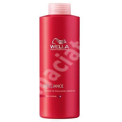 Balsam pentru parul vopsit cu structura fina sau normala Brilliance, 1000 ml, Wella Professionals