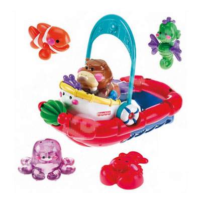 Barcuta cu accesorii pentru baie, 3196, Fisher Price