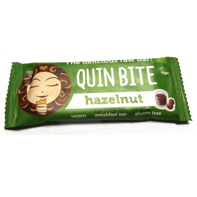 Baton cu alune de padure, raw 30g, Quin Bite