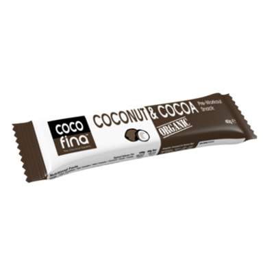 Baton Organic cu cocos si cacao CocoFina, 40 g, Activ Pharma Star