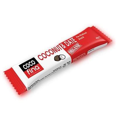 Baton cu cocos si curmale, 40 g, Cocofina