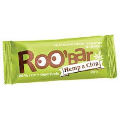 Baton Raw Chia si Canepa, 30gr, Roobar