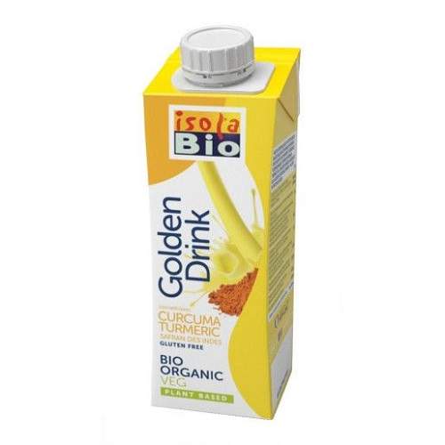 Bautura vegetala din orez cu turmeric, 250 ml, Isola Bio