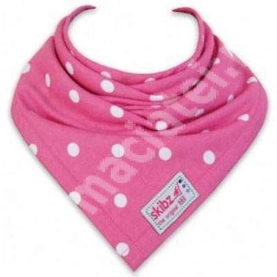 Baveta Polkadot Pink, SK091, Skibz