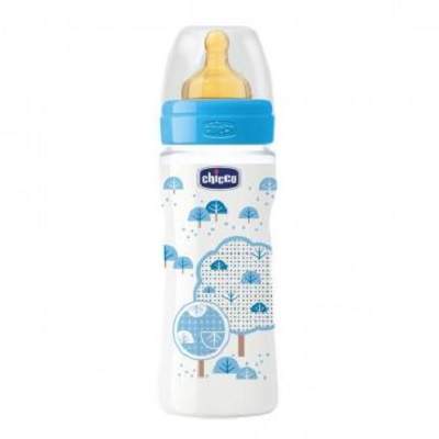 Biberon WellBeing, boy, +4 luni, 330 ml, 2063420 Chicco