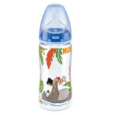 Biberon PP tetina silicon First Choice Jungle Book, 6-18 luni, 300 ml, 216135, Nuk