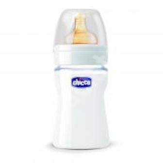 Biberon sticla cu tetina cauciuc, 150 ml,  60040, Chicco