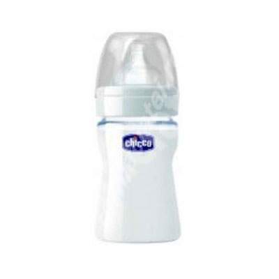 Biberon sticla tetina silicon +0 luni, 150 ml, 60042, Chicco