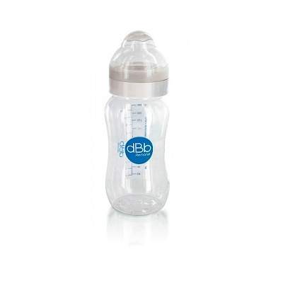 Biberon transparent alb Tritan,  4 luni, 330 ml, 129505, dBb Remond