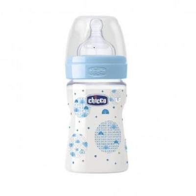 Biberon WellBeing PP, boy, 150ml, 2061120, Chicco 