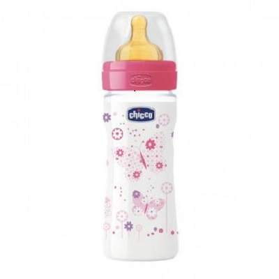 Biberon WellBeing PP, girl, 250 ml, 2062210, Chicco