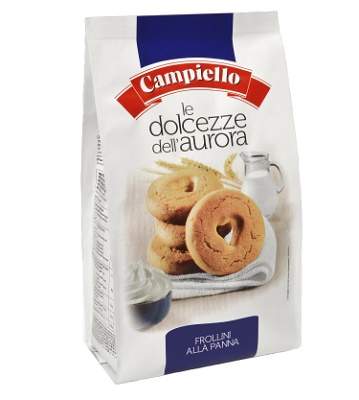 Biscuiti cu cereale, lapte si vanilie Frollini, 250 g, Campiello