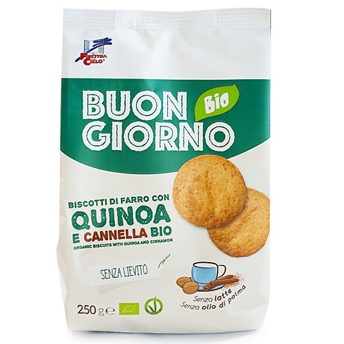 Biscuiti Bio din spelta fara zahar si lapte, 250 g, La Finestra sul Cielo