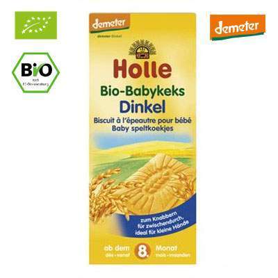 Biscuiti Eco din grau spelt, +8 luni, 150 g, Holle Baby Food