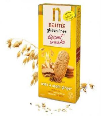 Biscuiti fara gluten cu ghimbir, 160g, Nairn's