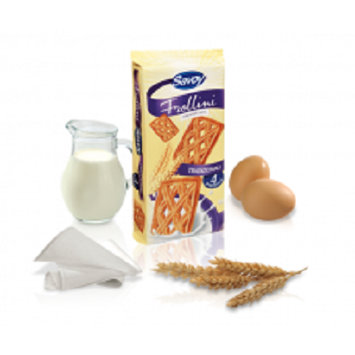 Biscuiti Frollini cu ou si lapte, 410g, Savoy