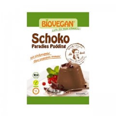 Budinca cu ciocolata Paradis, 50 g, Biovegan