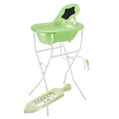 Cadita Bella Set cu suport Mint Pearl, +0luni, Rotho BabyDesign