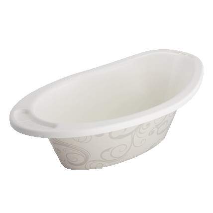 Cadita Style cu covoras antiderapant, Vintage White, +0 luni, Rotho BabyDesign