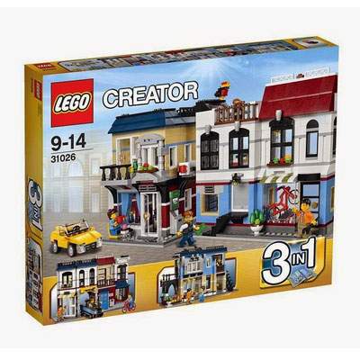 Cafenea si magazin de biciclete Creator, 9-14 ani, L31026, Lego