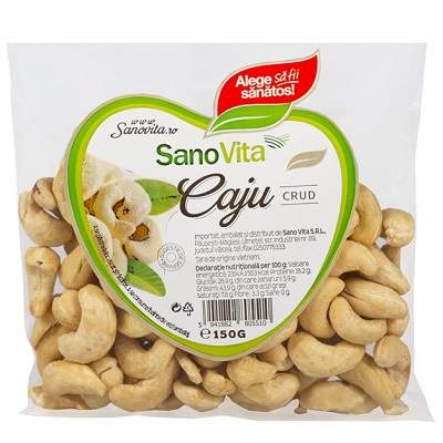 Caju crud, 150 g, Sanovita