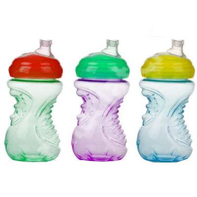 Cana anticurgere colorata cu cioc din silicon, 300 ml, +6 luni, N9926, Nuby