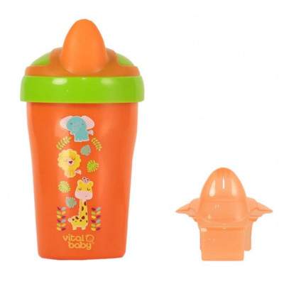 Cana cu cioc portocalie Toddler Trainer, +12 luni, 280 ml, 443067, Vital Baby