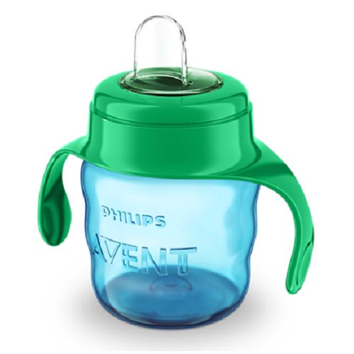 Cana cu tetina de formare Philips Avent, 6 luni+, verde, 200 ml, SCF551/05, Philips