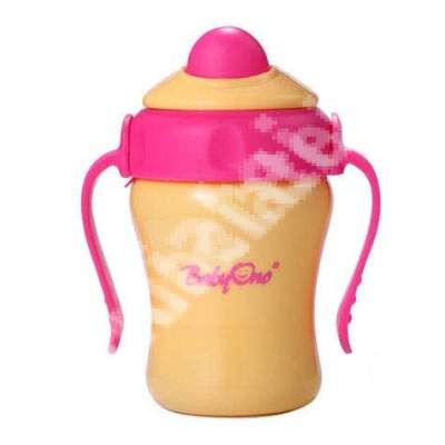 Canita cu pai bpa free, 220 ml, +8 luni, 1036, Babyono