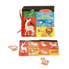 Carte din lemn cu animale magnetice, MD4591, Melissa&Doug