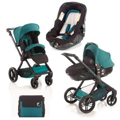 Carucior 3in1 Muum Matrik Light Turquoise, 0-4 ani, 5349R72, Jane