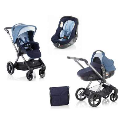 Carucior 3in1 Muum Matrix Light Blue, 0-4 ani, 5349R29, Jane