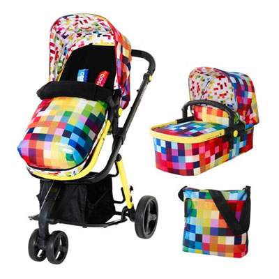 Carucior sistem 2in1 Giggle Pixelate, 0-36 luni, CT2893, Cosatto