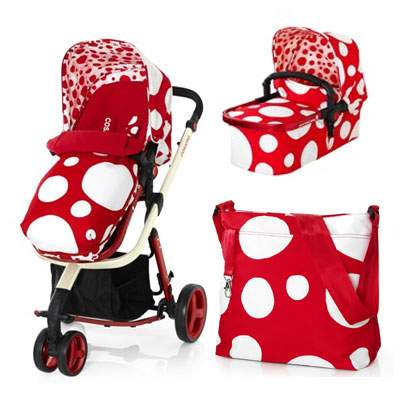 Carucior sistem 2in1 Giggle Red Bubble, 0-36 luni, CT2909, Cosatto