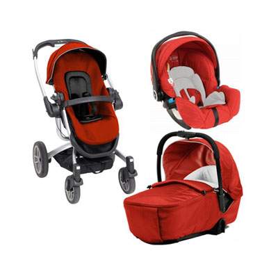 Carucior sistem 3in1 Symbio Chilly Red, 0-3 ani, Graco