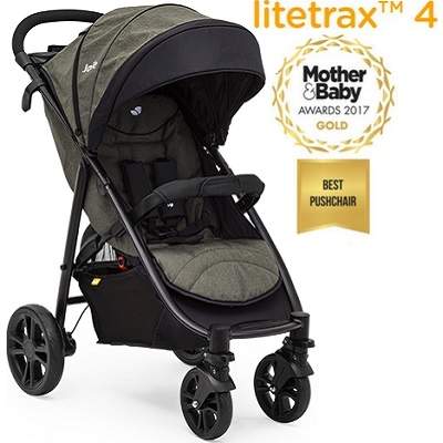 Carucior ultramanevrabil Litetrax 4 Olive, 0luni-15Kg, Joie