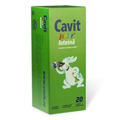 Cavit Junior Luteina, 20 tablete, Biofarm