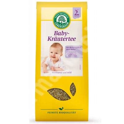 Ceai Bio din plante Babytee, +0 luni, 125 g, Lebensbaum