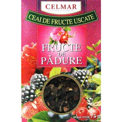 Ceai fructe de padure uscate, 75 g, Celmar