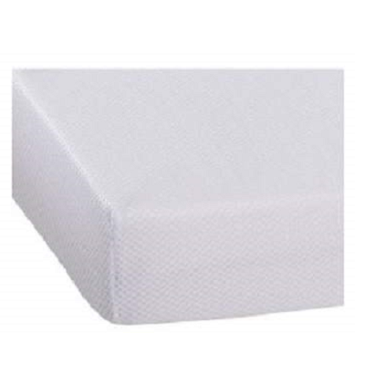 Cearceaf cu elastic, damasc alb, 75x100 cm, BebeMix