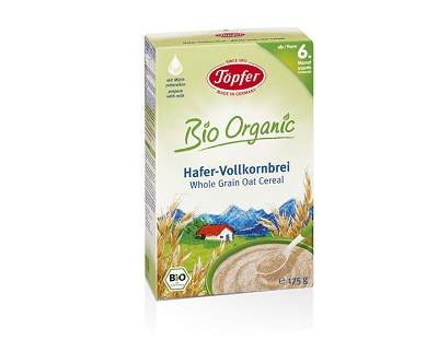 Cereale din ovaz integral, 6+, 175gr, Topfer