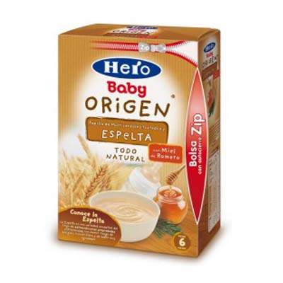 Cereale Origen cu alac si miere, +6 luni, 500g, Hero Baby