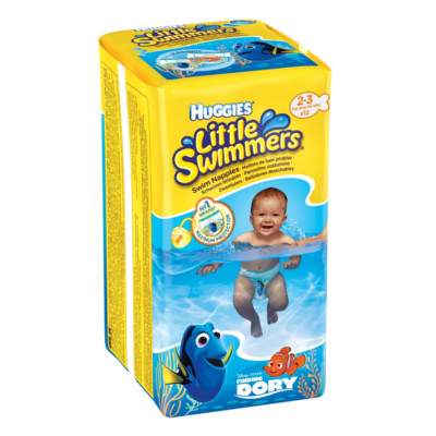 Chilotei impermeabili pentru inot Little Swimmers Nr. 2-3, 3-8 kg, 12 bucati, Huggies