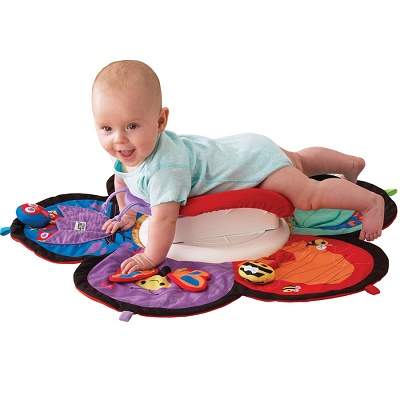 Covoras interactiv, Spin & Explore Garden Gym, +0 luni, Lamaze