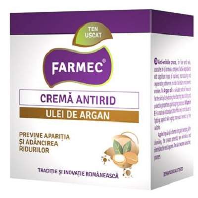 Crema antirid cu ulei de argan, 50ml, Farmec